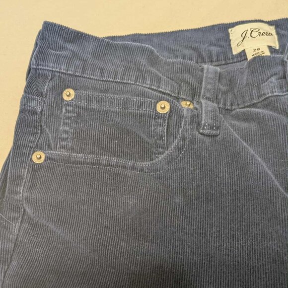 J. Crew Corduroy 5 Pocket Dark Wash Blue Jeans Womens 28 Pullon Zip Fly - Picture 5 of 14
